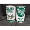 Image 1 : (2) Full Excellent Condition Cans of Quaker State