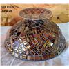 Image 11 : Lead Glass Mosaic Fruit Bowl