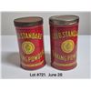 Image 1 : Set of (2) Vintage Antique Baking Powder tins.  Codville Company.  Made in Canada.