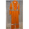Image 1 : NEW never worn Orange Safety Coveralls.  High Visability, Reflective Stripes.  Size 44 T.
