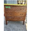 Image 1 : Vintage Oak 3 drawer dresser 9n wheels