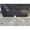 Image 1 : Black 6 drawer dresser - 63 inches long by 19 wide and 30 high