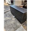 Image 2 : Black 6 drawer dresser - 63 inches long by 19 wide and 30 high