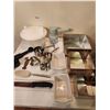Image 1 : Misc. kitchen items  - Henckel knife, square cake form pans, hand mixer etc