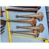 Image 3 : Lot of Vintage furniture legs and trunk parts