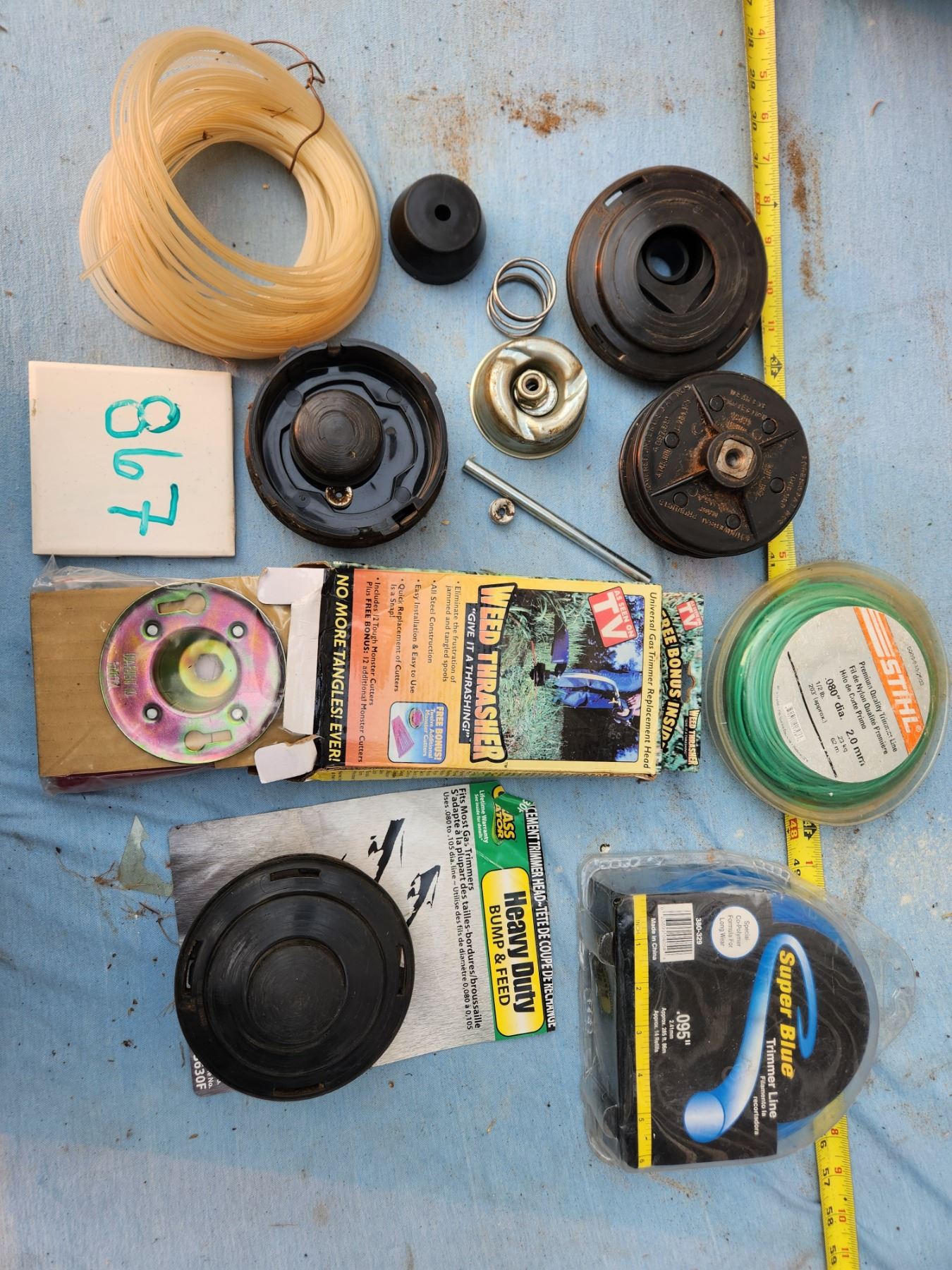 Grass trimmer parts and line - unused Weed Thrasher - Schmalz Auctions