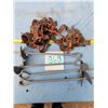 Image 1 : Pole clamps - 21 pieces of 1 5/8 inch and 10 pieces of 1 1/4 inch - 4 16inch sh9elter anchors