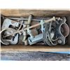 Image 4 : Lot of old tools and giant clamps