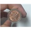 Image 3 : Roll of 50 1964 Canadian Small Cents. BU Red.