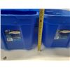 Image 3 : Lot of 4 Storage Tote. (25.5"W X 16.25"D X 13.5"H)