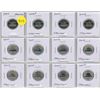 Image 1 : Set of 12 Canadian Specimen Nickel 5 Cents. Includes 1997, 2006P, 2007, 2008, 2010, 2011, 2012, 2013