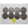 Image 1 : Lot of 8 ( 1969, 79, 81-86) canadian 1 dollar coins