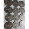 Image 2 : Lot of 12 canadian half-dollar coins- various years