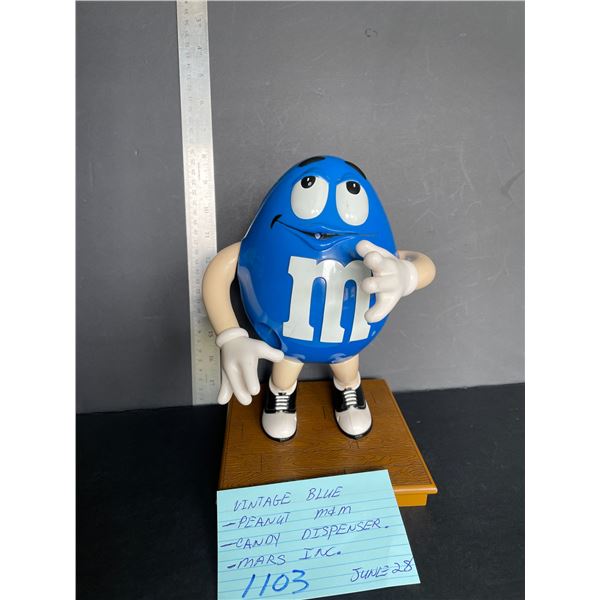 Vintage Blue Peanut M&M candy dispenser - Mars Inc