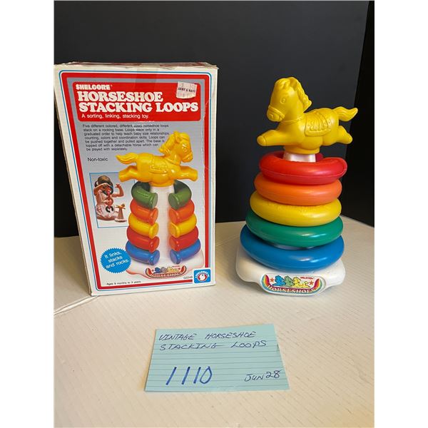 Vintage Horseshoe Stacking Loops stacking toy