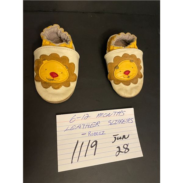 Robeez leather baby slippers