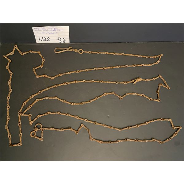Antique Metal linked leash - 14 feet