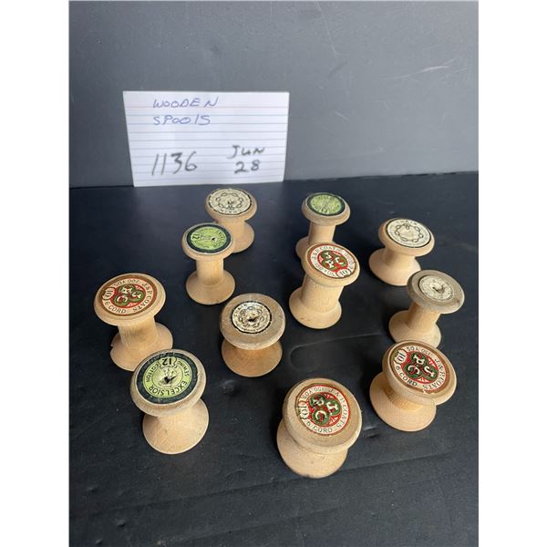 Wooden spools