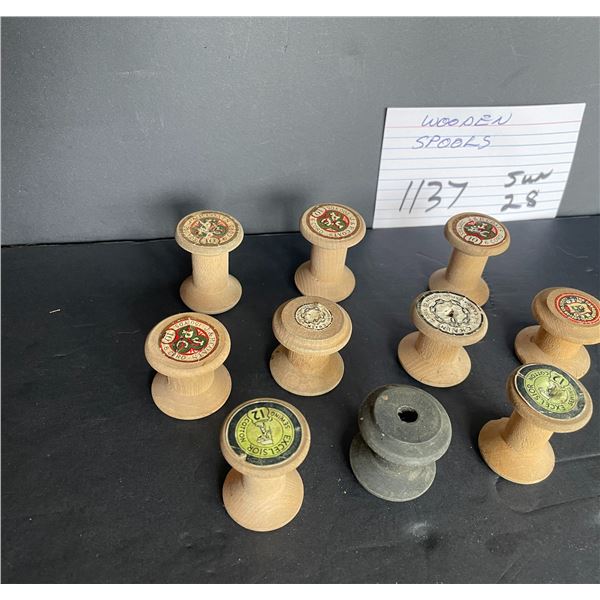 Wooden spools