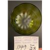 Image 2 : Vintage Empoli hand blown green art glass w. Twisted stem