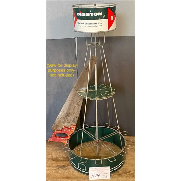 Disston saw display stand