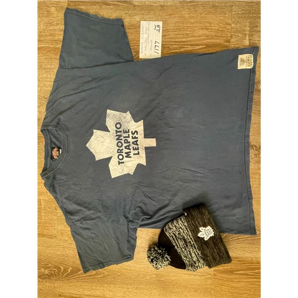 Toronto Maple Leafs – T-shirt - XXL (Old Time Hockey brand) & toque