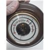 Image 2 : Vintage 1950's Aneroid Barometer - West Germany - Wood/Brass - Excellent.