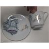 Image 2 : Artaware Imari Dutch Ship Catle, Crystal Candle Holder, Dog Salt and Pepper Shakers, 35th Anniversar