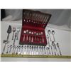 Image 1 : Box of Vintage Spoons, Fork, Knife. (Stainless Steel/Silver/Silver Plated)