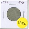 Image 1 : 1907 Silver 25 Cents. Edward VII. G-6.
