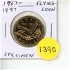 Image 1 : 1987 – 1997 Flying Loon Loonie Dollar. One Year Type. Specimen-66.