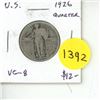 Image 1 : U.S. 1926 Standing Liberty Silver Quarter. VG-8.