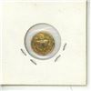 Image 2 : U.S. 1850 fake California gold $1. Eureka above helmeted soldier. This is not real gold. AU.