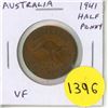 Image 1 : Australia. 1941 Half Penny. World War II issue. VF.