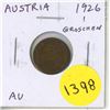 Image 1 : Austria. 1926 1 Groschen. Eagle. AU.