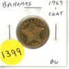 Image 1 : Bahamas. 1969 1 Cent. Star Fish. BU.