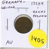 Image 1 : Germany – Weimar Republic. 1924A 1 Reichspfennig. Berlin Mint. AU.