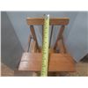 Image 2 : Small Brown Wooden Doll High Chair.