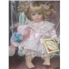 Image 3 : Classic Treasures Porcelaine Doll on Swing. (New)