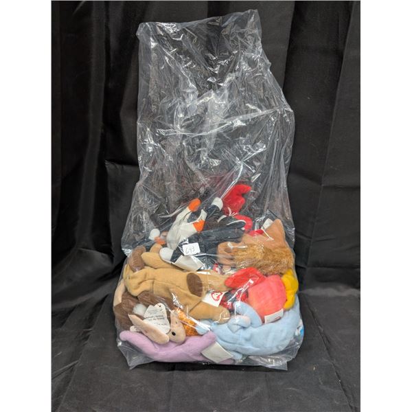 beenie Babies and Bag of Vintage (TY) Miniature stuff animal Toys