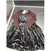 Image 2 : PatPat Girls’ Black Velvet Dress with Red Heart Pattern Mesh Sleeves (Size 8-9 Years)