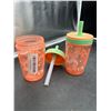 Image 2 : Zak! Designs Unicorn-Themed Plastic Spill-Proof Cups with Straws – Set of 2