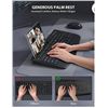 Image 1 : Wireless Keyboard and Mouse Combo – Full-Sized Ergonomic Keyboard with Wrist Rest, Phone Ho