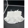 Image 3 : Women’s White Camisole with Flower Embelishment Size Small