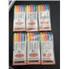 Image 1 : Maike MK-136 Highlighters, Fluorescent Colors, Set of 5 – Lot of 6
