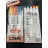 Image 2 : Maike MK-136 Highlighters, Fluorescent Colors, Set of 5 – Lot of 6