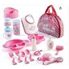 Image 1 : Prextex Baby Doll Accessories in Carrying Bag, 18-Piece Set