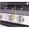 Image 2 : Safety 1st Clear View Stove Knob Covers, 5 Pack, Compatible with Gas and Electric Stoves