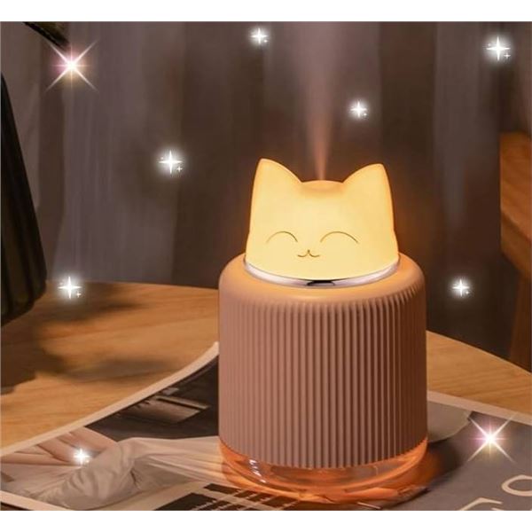 Mini Portable Ultrasonic Cat Humidifier Pink