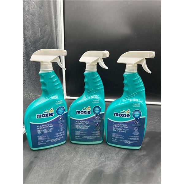 Moxie All-Purpose Disinfectant Spray 950 mL – Lot of 3